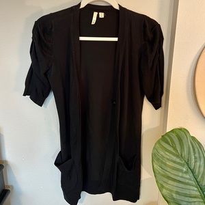 Quarter Puff Sleeve Cardigan